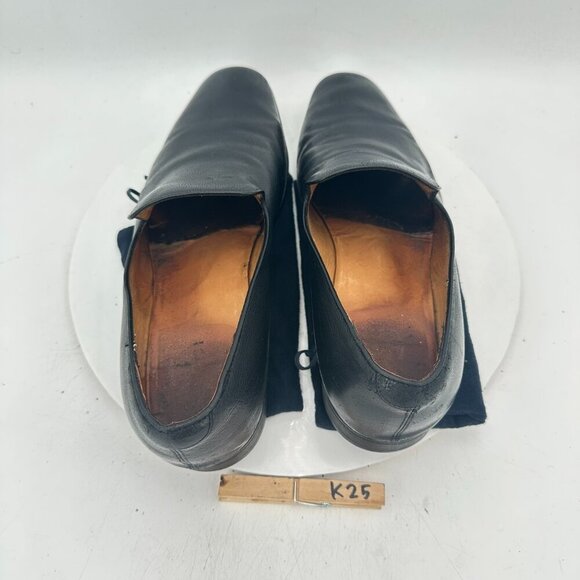 Gucci Men Size UK 9 US 10 Black Leather Slip On Loafer Dress Shoes - Picture 12 of 13
